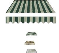 Toile de protection solaire d'extérieur en polyester pour balcon - 6 x 3,5 m - Protection UV - Pour fenêtres de terrasse - Imperméable et durable