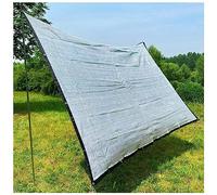 Toile de Protection Solaire en Aluminium 85%, Bâche de Protection Solaire Voile Ombrage Ajourée 3x3m 5x4m 2x2m, Toile Ombrage 3x4M Hdpe Protection UV, pour Serres, Abris de Chien, Fête, Piscine (Size
