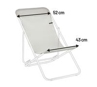 Toile De Rechange : 52 Cm - Transatube 2 - - Beige Seigle - Lafuma Mobilier