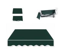 Toile de rechange de haute qualité résistante aux UV pour auvents d'extérieur - 6 x 2 m - Vert - Sans cadre
