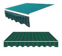 Toile de rechange en polyester 320 g/m² - 5 x 1,5 m - Pour pare-soleil rétractable - Couverture de terrasse et terrasse - Matériau d'auvent durable - A01