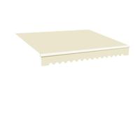 Toile de rechange en polyester imperméable pour auvent de jardin, terrasse, balcon et cour - Solution d'ombrage - 3 x 1,5 m - Pas besoin de cadre