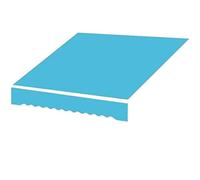 Toile de rechange en polyester pour auvent - Protection UV - Pour balcon et terrasse - 3 x 1,5 m - A04