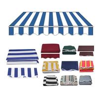 Toile de rechange en PVC Oxford durable pour cour et porche - Toile rétractable pour auvents de 4,9 x 2 m