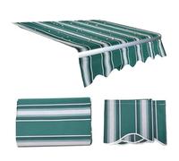 Toile de rechange en PVC Oxford pour auvent vertical idéal pour les terrasses, les porches et les arrière-cours. Motif rayé