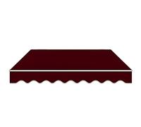 Toile de rechange facile à installer pour auvent de terrasse, fenêtre et porte, rouge, 1,2 x 4 x 3 m, durable et résistant aux intempéries, idéal pour les espaces extérieurs