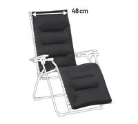 Toile De Rechange Fauteuil Relax Jardin - Chaise Longue - Evolution - Aircomfort® - Noir Acier - Lafuma Mobilier