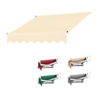 Toile De Rechange for Auvent, (Cadre Non Inclus) Tissu De Remplacement for Auvent, Polyester Haute Densité, Toile D'auvent Store Banne for Patio, Terrasse Ou Jardin Imperméable(Beige,(16x13ft)5x4m)