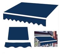 Toile de rechange imperméable de qualité supérieure pour auvent de terrasse et portes - 3 x 2,4 m - Solution d'ombrage d'extérieur