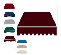 Toile de rechange imperméable et durable pour auvent rétractable - Bordeaux - 300 x 150 cm