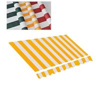 Toile de rechange imperméable et résistante aux UV pour auvent de balcon, toile avec cantonnière, protection solaire pour l'extérieur, facile à installer, dimensions 3,5 x 25,4 cm