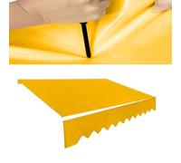 Toile de rechange imperméable et rétractable pour auvent - 30 x 3 m - En PVC - Pour terrasse, camping-car, abri extérieur (jaune, 3 x 2 m) - Résistant aux UV - Facile à installer