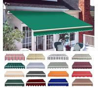 Toile de Rechange imperméable et rétractable pour auvent de terrasse - Bâche Pare-Soleil 6 x 1,5 m pour terrasses extérieures - Protection Solaire Estivale idéale