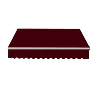 Toile de rechange imperméable et rétractable pour auvent de terrasse - Compatible avec auvents de 2 à 4,9 m - Marron - 400 x 150 cm - pour auvent extérieur