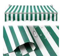 Toile de Rechange imperméable et rétractable pour auvent de terrasse, Dimensions : L 2 à 6 m, l 1,5 à 4 m. Protection Solaire idéale pour Balcon, café, Jardin ou terrasse.