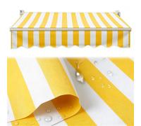 Toile de Rechange imperméable et rétractable pour auvent de terrasse, Dimensions : L 2 à 6 m, l 1,5 à 4 m. Protection Solaire idéale pour Balcon, café, Jardin ou terrasse.
