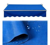 Toile de Rechange imperméable et rétractable pour auvent de terrasse, Dimensions : L 2 à 6 m, l 1,5 à 4 m. Protection Solaire idéale pour Balcon, café, Jardin ou terrasse.