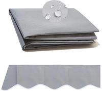 Toile de rechange imperméable et rétractable pour auvent de terrasse, gris, en polyester 280 g/m², dimensions : 2,4 x 2,1 m et 4 x 3 m, solution d'ombrage d'extérieur