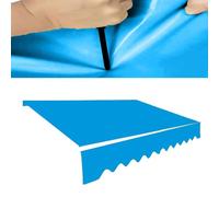 Toile de rechange imperméable pour auvent de véhicule récréatif, housse en PVC pour terrasse et abri extérieur, bleu, 4 x 2 m