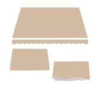 Toile de rechange imperméable pour auvent d'extérieur - 6 x 3 m - Kaki - Convient aux tentes d'ombrage de 2 x 1,5 m, 3 x 2,5 m, 4 x 3 m