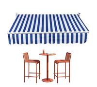 Toile de rechange imperméable pour auvent extérieur, terrasse, porte, terrasse, accessoire durable pour marquise, 4,8 x 3 m, noir et blanc