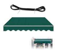 Toile de rechange imperméable pour auvent - Toile robuste avec cantonnière - Protection UV et indéchirable - Idéal pour jardin, balcon, entreprise (5,2 x 3 m)