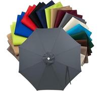 Toile De Rechange Imperméable Pour Parasol D'extérieur, Compatible Avec Les Parasols Ronds À 6 Ou 8 Baleines (6,6 À 13 Pieds). Toile Seule.