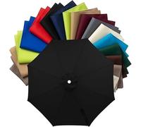 Toile De Rechange Imperméable Pour Parasol D'extérieur, Compatible Avec Les Parasols Ronds À 6 Ou 8 Baleines (6,6 À 13 Pieds). Toile Seule.