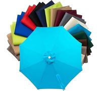 Toile De Rechange Imperméable Pour Parasol D'extérieur, Compatible Avec Les Parasols Ronds À 6 Ou 8 Baleines (6,6 À 13 Pieds). Toile Seule.