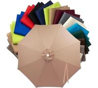 Toile De Rechange Imperméable Pour Parasol D'extérieur, Compatible Avec Les Parasols Ronds À 6 Ou 8 Baleines (6,6 À 13 Pieds). Toile Seule.