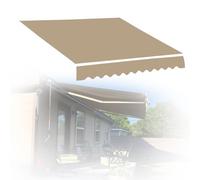 Toile de rechange imperméable pour pare-soleil d'extérieur - 3 x 1,5 m, 3,5 x 2 m, 4,5 x 2 m, 5 x 2 m, housse durable pour terrasse, porche et fenêtres
