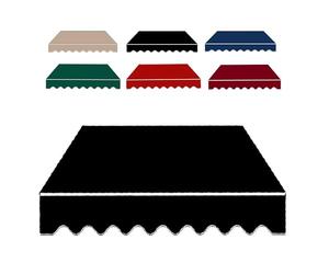 Toile de rechange imperméable rétractable pour auvents de 2 m à 6 m - Durable, résistant aux UV, installation facile, pare-soleil d'extérieur