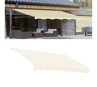 Toile de rechange manuelle rétractable - 180 g/m² - 100 % polyester - Résistante aux UV - Blanc - 235 cm