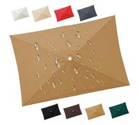 Toile de Rechange Parasol Rectangulaire de Jardin Exterieur 3x2m 3x3.0m Auvent De Remplacement pour Parasol De Terrasse(Khaki,2.70 m x 2.70 m)