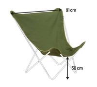 Toile de rechange LAFUMA pour Fauteuil papillon Pop Up XL Airlon - Vert Thym