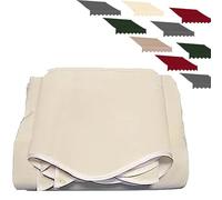 Toile de rechange pour auvent de terrasse - 4 x 3 m beige en polyester pour protection solaire de jardin, pince rétractable (sans cadre)