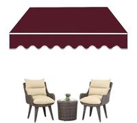 Toile de rechange pour auvent de terrasse et terrasse 200/300/400/500 cm - Bordeaux - 7 x 3 m