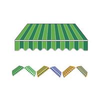 Toile de rechange pour auvent de terrasse rétractable - 250 x 150 cm, 250 x 200 cm, 300 x 250 cm, 400 x 300 cm - Housse durable et résistante aux intempéries - Ajustement personnalisé