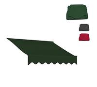 Toile de rechange pour auvent de terrasse - Toile rétractable et résistante à l'eau - Toile résistante à l'eau pour auvent de terrasse - 2,5 x 2 m, vert