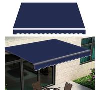 Toile de rechange pour auvent électrique rétractable - Imperméable - 100 % polyester 300 g - Avec cantonnière - Pour terrasse - Protection solaire durable