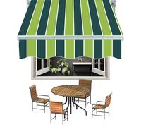 Toile de rechange pour auvent extérieur - Toile avec cantonnière - 3 x 2 m - Vert