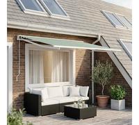 Vidaxl Toile De Rechange Pour Auvent Vert Et Blanc 450 × 300 Cm
