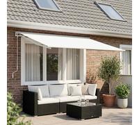 vidaXL Toile de rechange pour auvent Blanc 300 x 250 cm Polyester 3444377