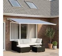 Toile de rechange pour auvent Polyester Tissu Solution d'ombre Parasol vidaXL vi