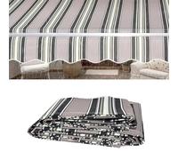Toile de rechange pour auvent rétractable - 100 % polyester - 280 g - Pour arrière-cour ou terrasse - 2 x 1,5 m - Solution d'ombrage durable pour l'extérieur