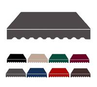 Toile de rechange pour auvent rétractable - 250 x 200 cm, 360 x 300 cm, 500 x 300 cm - Gris - Durable - pour auvent pliable et à pince - 300 x 150 cm