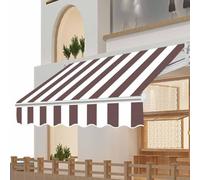 Toile de rechange pour auvent rétractable, imperméable, résistant aux UV, pour balcon, terrasse, terrasse (cadre non inclus), 6 x 1,5 m, durable et résistante aux déchirures