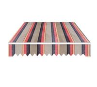 Toile de rechange pour auvent rétractable - Pare-soleil avec cantonnière pour balcon et terrasse - Tissu de protection solaire facile à installer