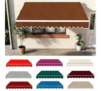 Toile De Rechange pour Auvent Rétractable, Toile Dombrage pour Terrasse, Bâche Imperméable pour Auvent Extérieur, Toile Dabri Solaire, pour Magasin, Terrasse, Porte Coffee 8x6.5ft