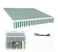 Toile de rechange pour auvents d'extérieur imperméable 280 g, housse en polyester 4 x 2 m pour jardin, terrasse, pergola, parasol, installation facile